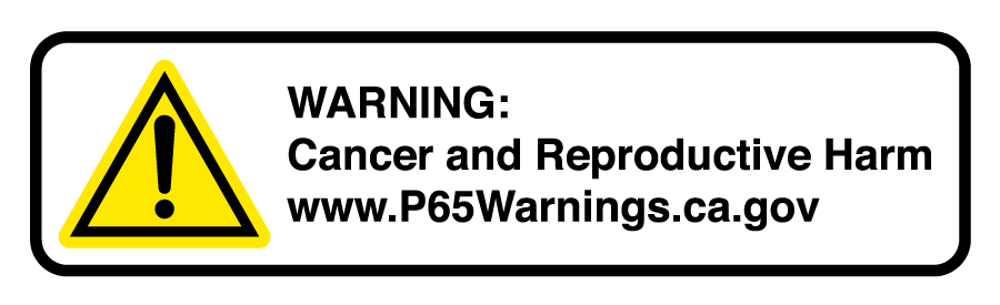 California Residents: Prop 65 Warning